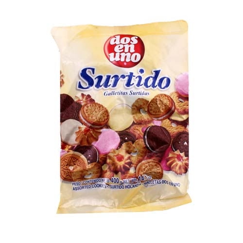 Galletas Bolsa Surtido 400 g Dos En Uno
