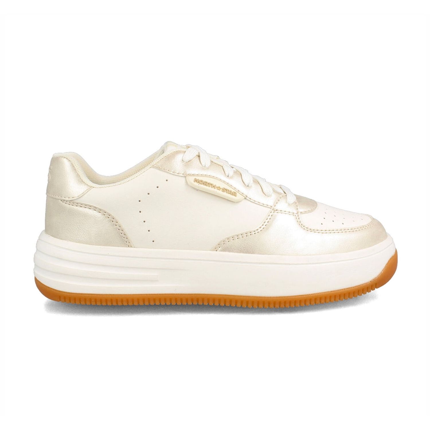 Zapatilla Mujer North Star Gina Blanco-Dorado