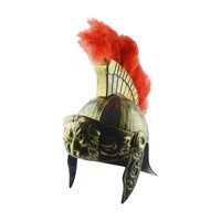 Magideal - Casco Romano Vintage Usable Medieval Antiguo Traje Casco Vestido Sombrero Accesorios Juguete Casco Corintio Griego Caballero Medieval Para El Hogar Dorado
