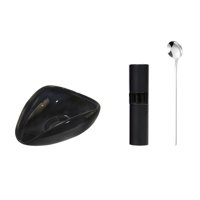 Magideal - Bandeja De Pesaje De Granos De Café, Recipiente Para Granos De Café Y Té, Taza Dosificadora Ligera De Granos De Café Para Cafetería, Comedor, Regalos, Negro