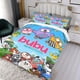 thumbnail image 3 of Bubu y los Pequeños Búhos Conjunto de sábanas temático, trío de piezas, cómodo y amigable con la piel, diseño único, regalo de decoración para el hogar para familiares, amigos y fans, 90 cm * 190 cm, 3 of 6
