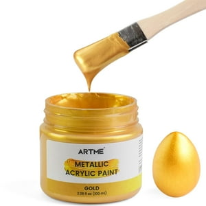 Pintura Acrílica Artme Metallic Gold 100 Ml Para Pintura Artística