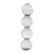 thumbnail image 3 of Florero De Cristal De Burbujas Bola De Cristal Arreglo Floral Arte Hogar Decoración Del Hogar 4 Bolas Transparentes, 3 of 5