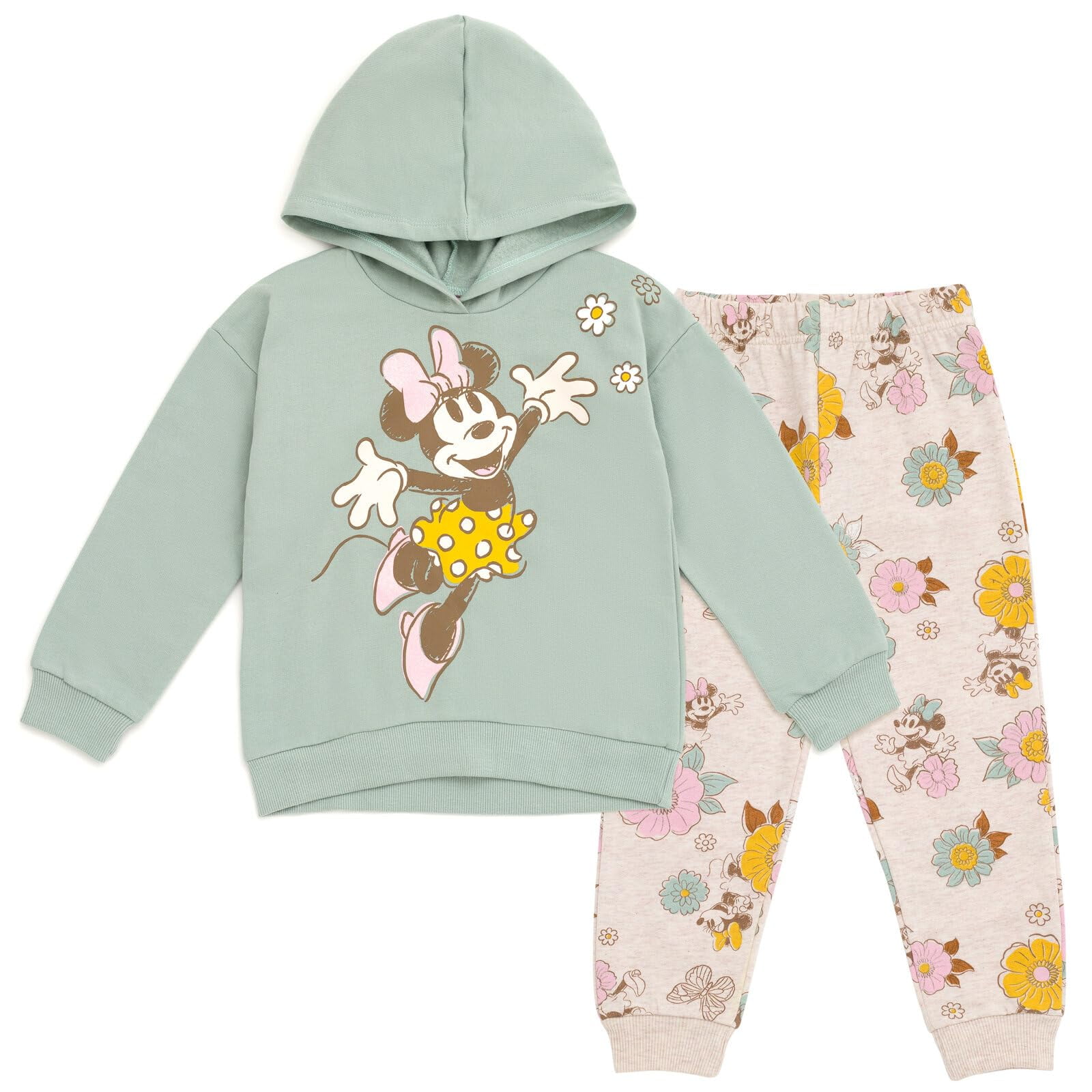 Set De Ropa De Disney Minnie Mouse Para Niñas Pequeñas, Forro Polar 3t, Verde