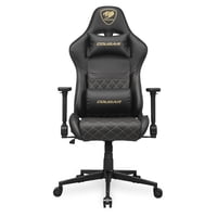 Silla Gamer Cougar Armor One V2, Apoyabrazos 4D, Reclinable 155°, Hasta 120Kg, Gold