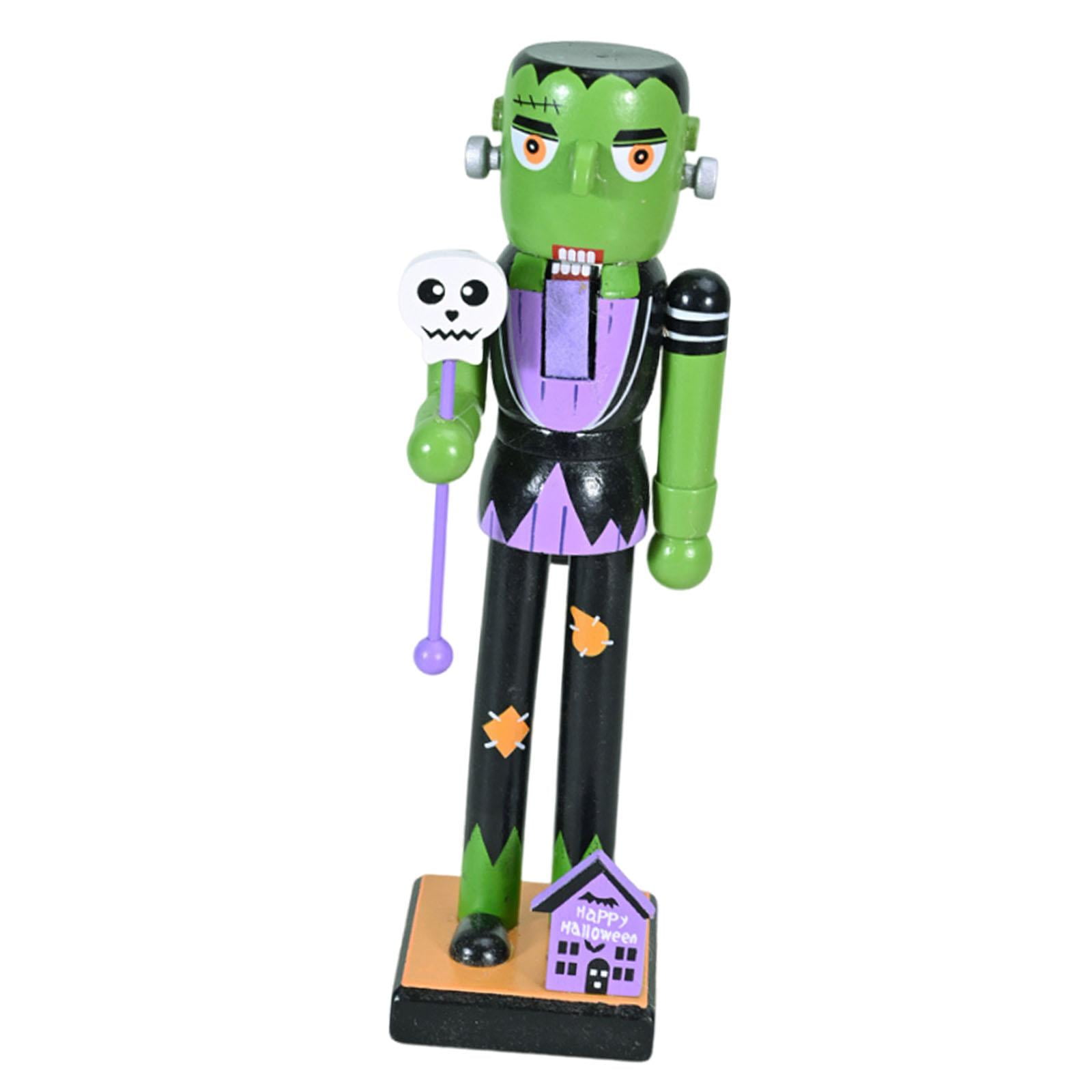 Bothyi - Figura Decorativa De Cascanueces De Halloween Para Decoración De Jardín Festivo, Diseño De Frankenstein