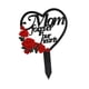 thumbnail image 1 of Placa Conmemorativa De Condolencias Con Forma De Corazón Para Decoración De Cementerio Con Estaca De Jardín Para Mamá, 1 of 5