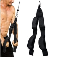 Genérico - Correa Tríceps Doble Agarre Cuerda Polea Gym Profesional