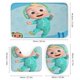 thumbnail image 3 of Cocomelon-theme 4-Piece Shower Curtain Set with Rugs, Waterproof Bathroom Decor Set Includes Bath Mat, U-Shaped Rug, Toilet Lid Cover and Curtain with Hooks, 3 of 6