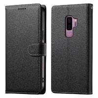 Funda Para Foxdock Samsung Galaxy S9– Cuero Premium, 3 Ranuras Para Tarjetas, Protección Contra Impactos