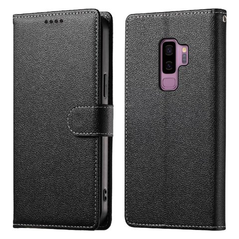 Funda Para Foxdock Samsung Galaxy S9– Cuero Premium, 3 Ranuras Para Tarjetas, Protección Contra Impactos