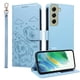 thumbnail image 3 of Funda Cartera para Samsung Galaxy S21 FE Perro Cachorro Grabado con Tarjetas Soporte Correa Azul, 3 of 6