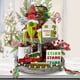 thumbnail image 1 of Bandeja navideña escalonada de Grinch - 6 piezas de decoración de gnomos, letreros de madera verde inspirados en las fiestas de Año Nuevo (bandeja no incluida), 1 of 7
