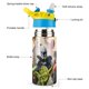 thumbnail image 3 of Star Wars Botella de Agua con Tapa Pop Top de Un Toque, Acero Inoxidable, a Prueba de Fugas, para Deportes, Botella Infantil azul 12 oz, 3 of 6