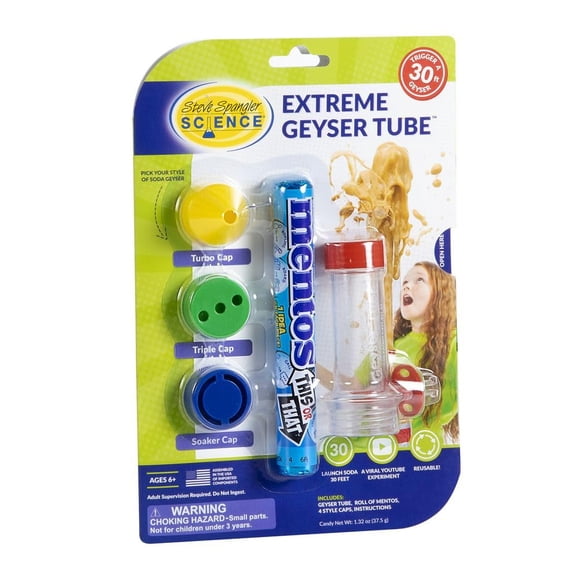 Kit científico Steve Spangler Extreme Geyser Tube con Mentos