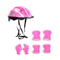 Magideal - Casco De Bicicleta Para Niños, Equipo De Bicicleta De Equilibrio, Protector Resistente Al Desgaste De Alto Rendimiento, Casco De Patinaje Sobre Ruedas Rosa