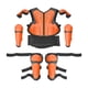 thumbnail image 1 of Traje de de cuerpo completo para motocicleta para niños con almohadilla de protección para hombros, brazos, codos y rodillas Naranja, 1 of 5