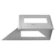 thumbnail image 5 of Cuadrado de aleación de aluminio para carpintería Mitre Scriber T Ruler 45/90/135 Grados Regla de ángulo Medidor de transportador de ángulo, 5 of 5