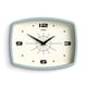 thumbnail image 1 of Reloj de pared JONES CLOCKS® Movie Retro 25,5 x 19,5 cm, color azul pálido, 1 of 7