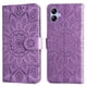 thumbnail image 1 of Funda tipo cartera FOXDOCK para Samsung Galaxy A04E , diseño girasol en relieve, cuero PU, cierre magnético, soporte y tarjetero, 1 of 5