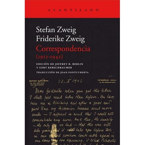 Acantilado - Libro Correspondencia (1931-1935) - Volker Spierling