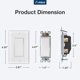 thumbnail image 4 of Interruptor de luz Amico unipolar, 15 A, 120/277 V, 30 unidades, color blanco, 4 of 7