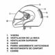 thumbnail image 4 of Casco de Moto Full Face BX200-S Black, 4 of 5