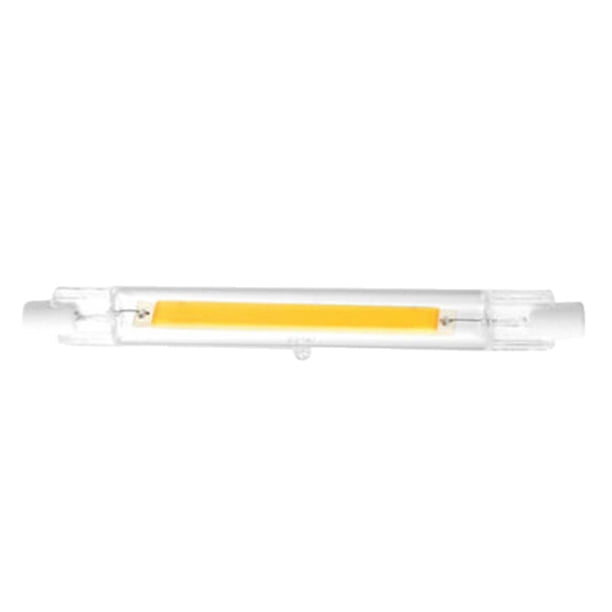Bombilla LED R7S de tubo de vidrio COB, reemplaza lámparas halógenas, 2700K-3000K, base cerámica T3 R7S, luces de paisaje, lámpara de maíz, para lámpa