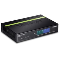 Conmutador Poe+ Gigabit Trendnet Tpe-Tg80G De 8 Puertos 123 W Negro