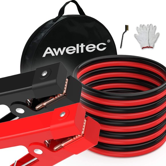 Cables de arranque AWELTEC de 7,6 m calibre 0 de alta resistencia