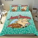 thumbnail image 1 of Los Castores Gruñones Conjunto de sábanas temático, trío de piezas, cómodo y amigable con la piel, diseño único, regalo de decoración para el hogar para familiares, amigos y fans,135cm *200cm, 1 of 6