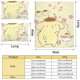 thumbnail image 4 of Cute Dog Comforter Set 3 Piece Twin Boys Girls Cartoon Puppy Yellow Bedding Set Lovely Pompompurin Comforter Dogs Collection Bed Set Pompompurin Lover Bedroom Decor, 4 of 4