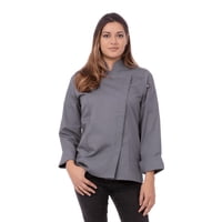 Chaqueta De Chef Mujer Chef Works Lansing Gris Xl