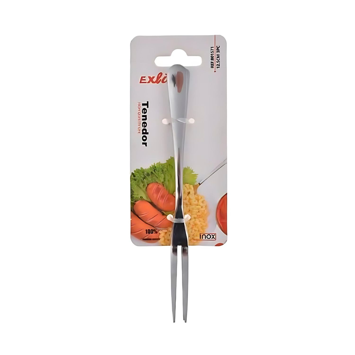Disparo - Tenedor Para Frutas De Acero 12cm Cocktail Acabado Brillante