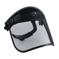 Magideal - Protectores Faciales Forestales Profesionales Con Visera De Malla Metálica Buena Ventilación Multipropósito Ajustable Para Registro De Corte Eléctrico Negro
