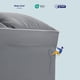 thumbnail image 4 of Cubrecolchón Sleep Zone tamaño queen extra grueso, gris, 4 of 6