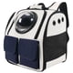 thumbnail image 1 of Pet Cat Carrier Mochila Ventilada Transpirable Cápsula Bandolera Malla Blanco, 1 of 5