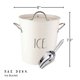 thumbnail image 3 of Cubo de Hielo Rae Dunn 3 L Blanco de Acero Inoxidable con Cucharón, 3 of 8