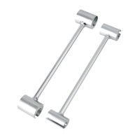 Magideal - 2X Llave De Ajuste De Espacio De Bisagra Llave De Reparación De Bisagra De Puerta Para Pernos Redondos Llave Ajustable, Resistente Y De Tamaño Estánda Plata