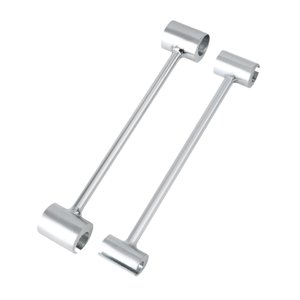 Magideal - 2X Llave De Ajuste De Espacio De Bisagra Llave De Reparación De Bisagra De Puerta Para Pernos Redondos Llave Ajustable, Resistente Y De Tamaño Estánda Plata