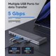 thumbnail image 4 of Base de acoplamiento USB‑C Mukiya 10‑en‑1 4K Triple Monitor 100 W PD, 4 of 8
