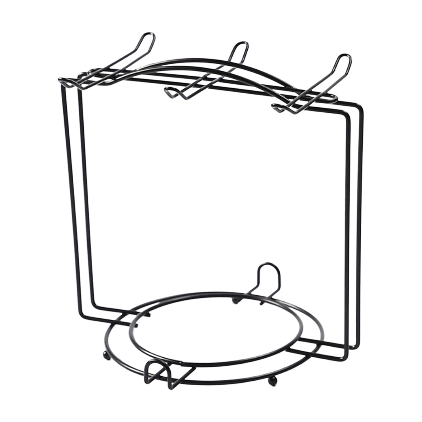 Magideal - Estante De Exhibición De Taza De Y Platillo De Hierro Con Capacidad Para 6 Tazas De Y 6 Platos Soporte De Taza Portátil De Material Acero Inoxidable