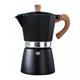 thumbnail image 1 of Cafetera Moka 6 Tazas Negra Acero Mango Madera, 1 of 9