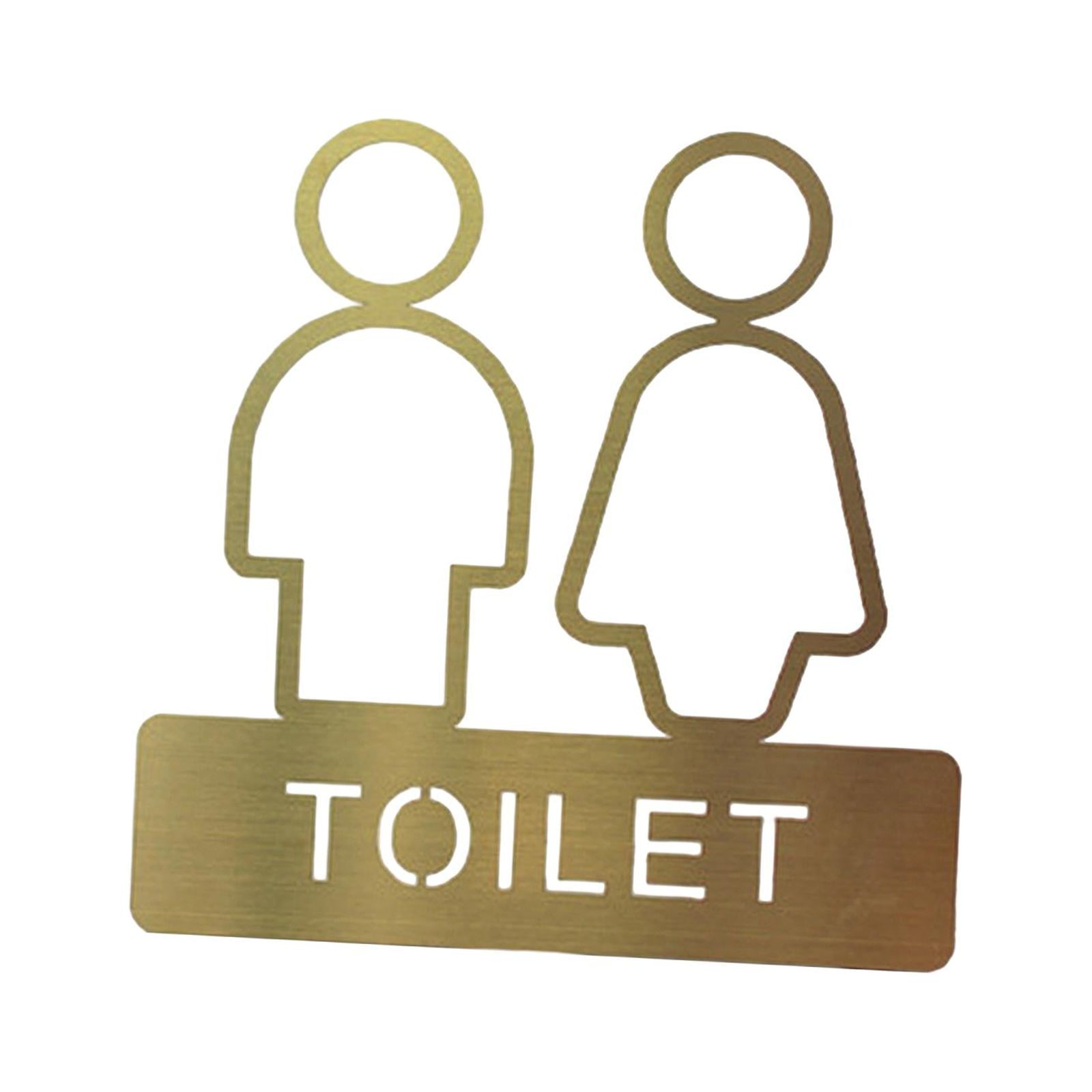 Bothyi - Letrero De Baño Decorativo Para Hombres Y Mujeres, Tablero De Señalización De Metal Para Baño, Pared, Restaurante, 1 Pieza