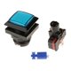 thumbnail image 1 of Botón de arcade de la máquina de juego cuadrado de 33 mm + interruptor iluminado azul dc12v de led, 1 of 5