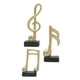 thumbnail image 1 of 3 Piezas De Escultura De Resina De Adorno De Símbolo De Música Creativa Para Recuerdos De Oficina De Oro, 1 of 3