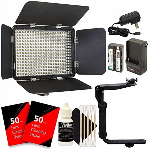 Lámpara LED para fotografía y vídeo 330 Varicolor Ultra Slim + Accesorios