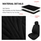 thumbnail image 3 of Funda Universal Cubre Asiento Automóvil 9 Piezas Coche Negro, 3 of 4