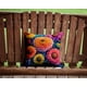 thumbnail image 2 of Almohada Decorativa Con Crisantemos Coloridos, 2 of 6