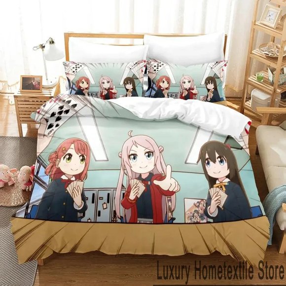 Nijiyon Animation Bedding Set Duvet Cover Bed Set Quilt Cover Pillowcase Comforter Size Boys Adult Bedding Bed Sheets